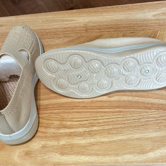 Women's Beige Slip-On Sneakers - Picture 6 of 8